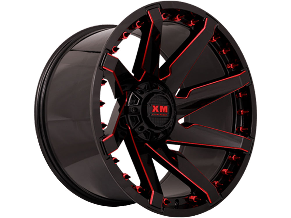 XM Offroad Black & Red XM-301 Wheels | Havoc Offroad