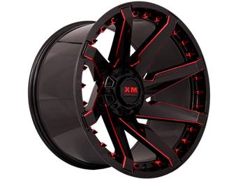 XM Offroad Black & Red XM-301 Wheels