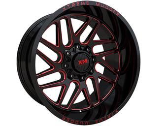 XM Offroad Black & Red XM-339 Wheels