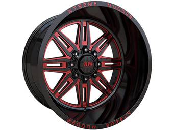 XM Offroad Black & Red XM-341 Wheels