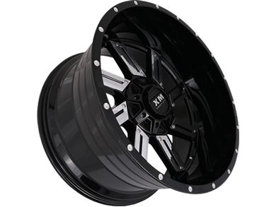XM Offroad Gloss Black & Chrome Inserts XM-319 Wheel