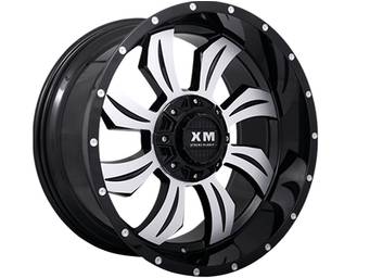 XM Offroad Machined Gloss Black XM-323 Wheels