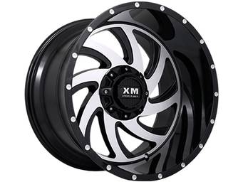 XM Offroad Machined Gloss Black XM-324 Wheels