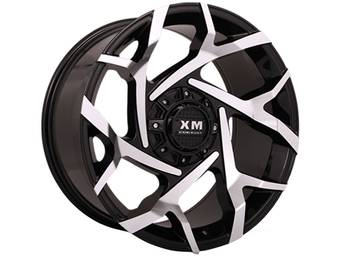 XM Offroad Machined Gloss Black XM-333 Wheels