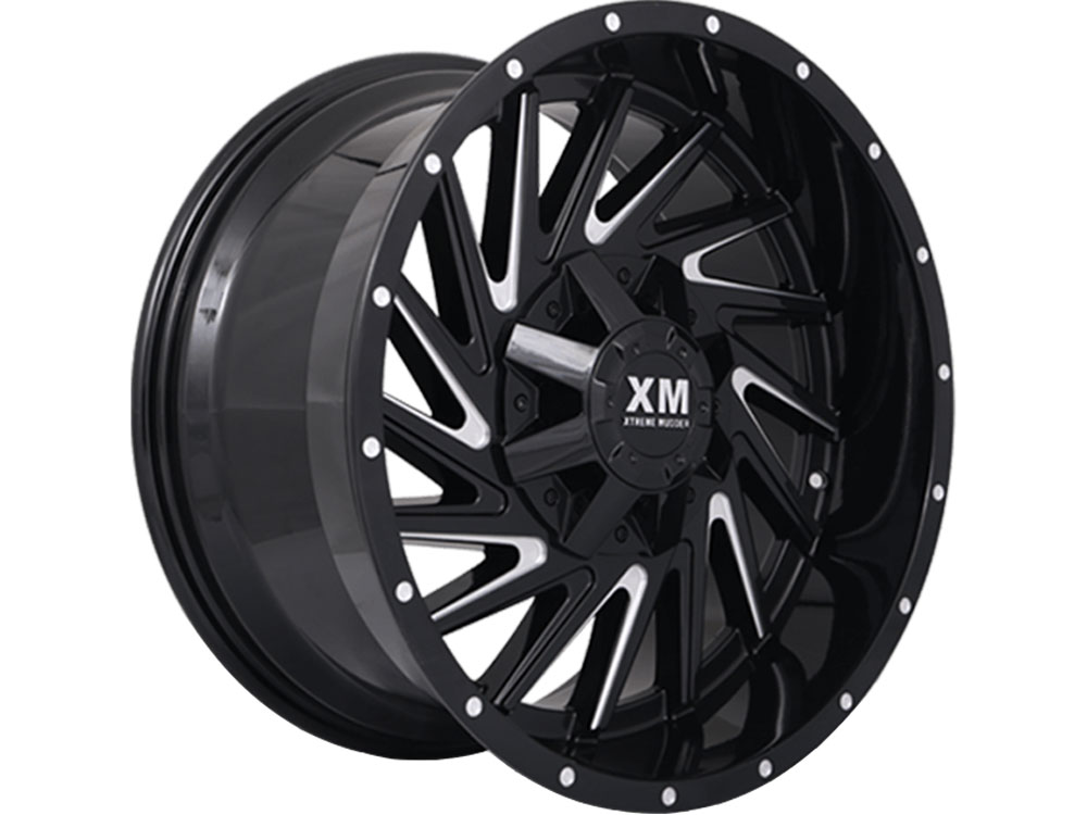XM Offroad Milled Gloss Black XM-316 Wheels | Havoc Offroad