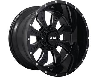 XM Offroad Milled Gloss Black XM-323 Wheels