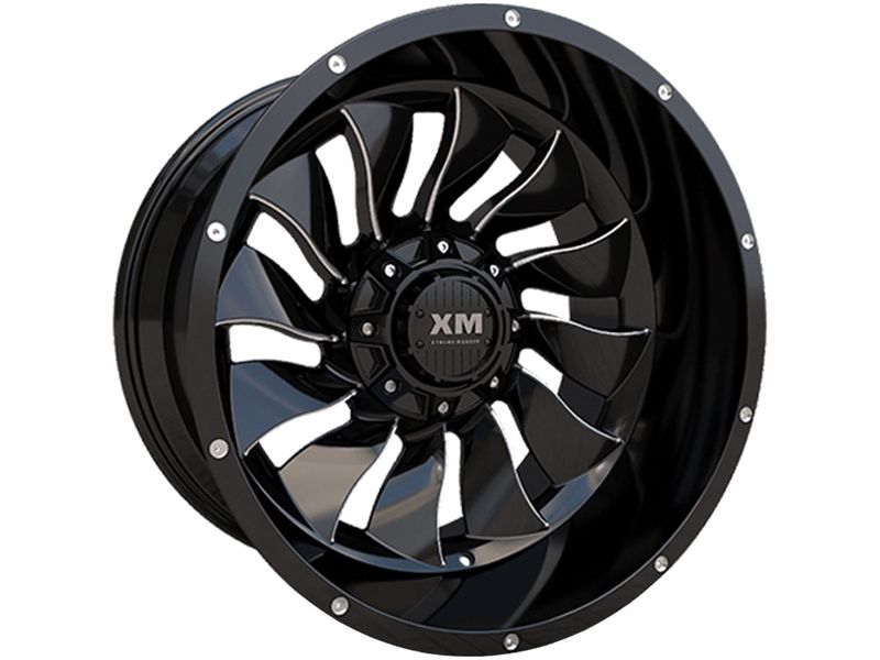 XM Offroad Milled Gloss Black XM-329 Wheel