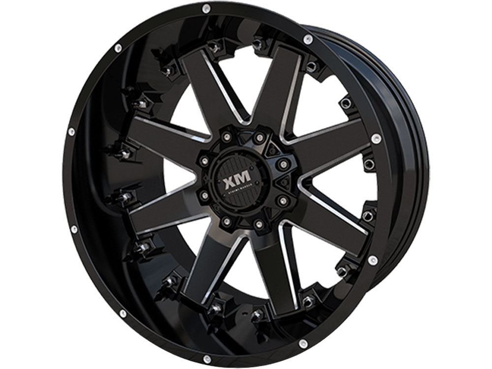 XM Offroad Milled Gloss Black XM-334 Wheels | Havoc Offroad