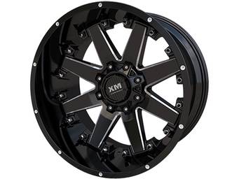 XM Offroad Milled Gloss Black XM-334 Wheels