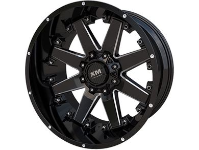 XM Offroad Milled Gloss Black XM-334 Wheels | Havoc Offroad