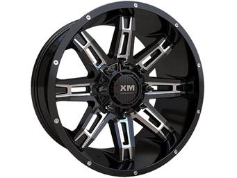 XM Offroad Milled Gloss Black XM-335 Wheels