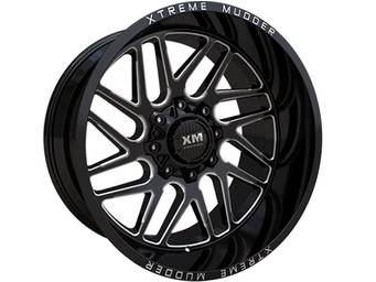 XM Offroad Milled Gloss Black XM-339 Wheels