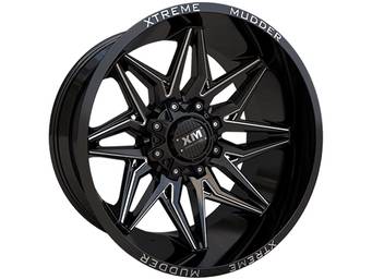 XM Offroad Milled Gloss Black XM-342 Wheels