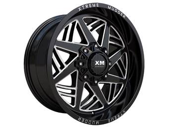 XM Offroad Milled Gloss Black XM-345 Wheel